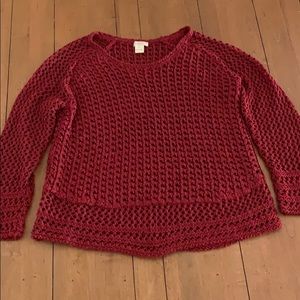 Lucky Brand crimson sweater size XL